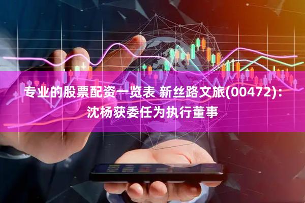 专业的股票配资一览表 新丝路文旅(00472)：沈杨获委任为执行董事
